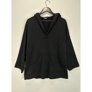 Nap Loungewear Hoodie Sweatshirt Large Black Oversize Lounge Cozy Cotton